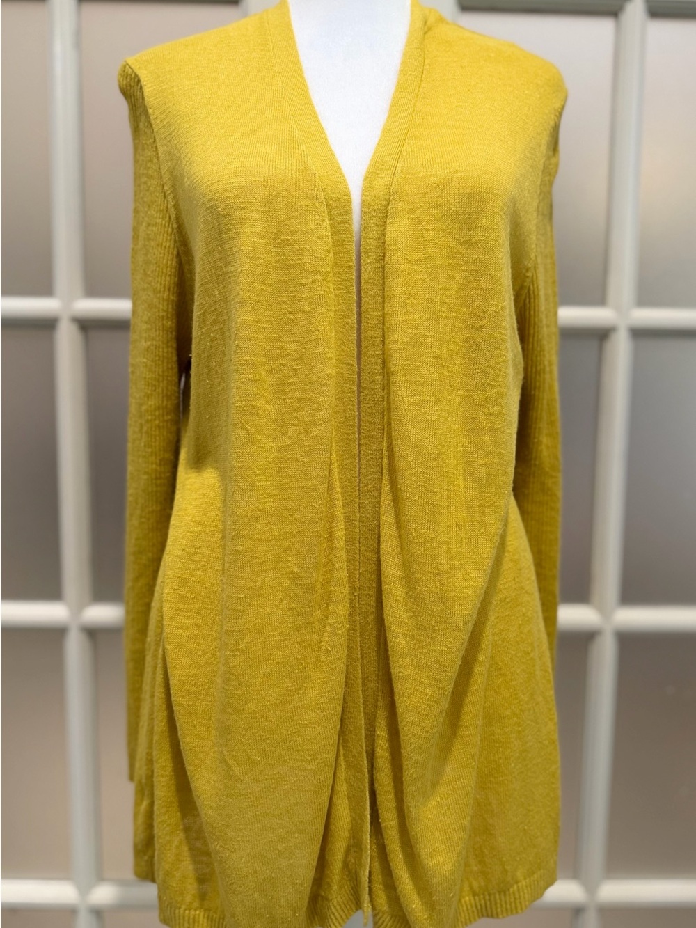 Loft Outlet Women's Open-Front Lightweight Cardigan Sweater - Yellow